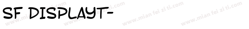 SF DISPLAYT字体转换